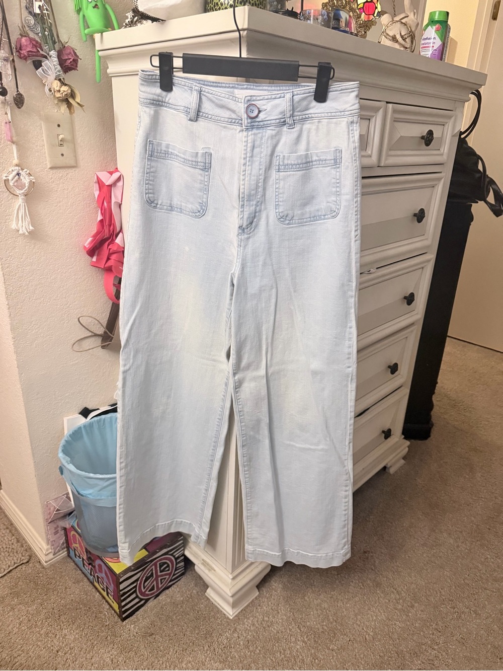 Dear John Light Blue Wide-Leg Jeans (28)